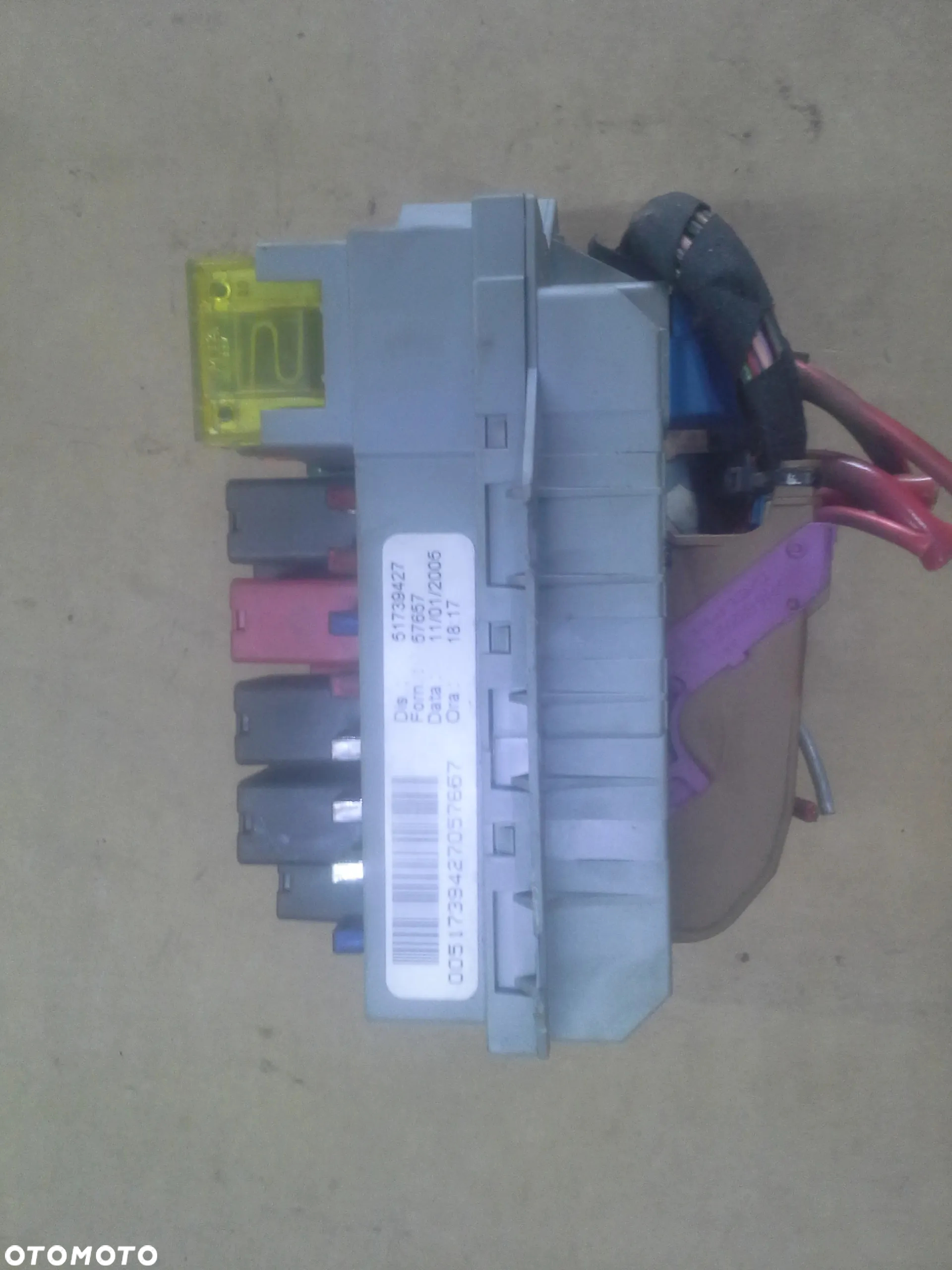 Fiat Idea 1.9 JTd zestaw startowy komputer 0281011798 stacyjka 2 klucze immo bsi bsm i inne - 8