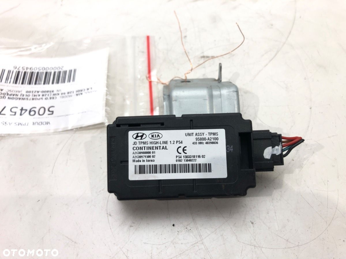 MODUŁ TPMS ASSY - 86.00 PLN - KIA CEE'D Sportswagon (JD) 2012 - 2018 1.6 CRDi 128 94 kW [128 KM] - 1