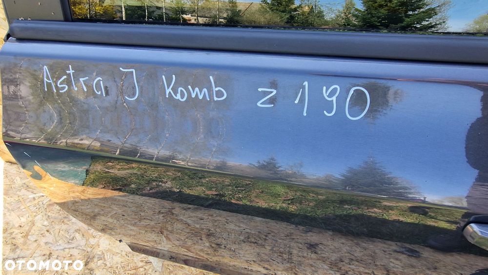 OPEL ASTRA J KOMBI DRZWI TYŁ TYLNE LEWE LEWA KOD LAK. Z190 - 3