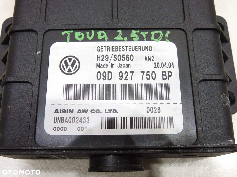 MODUŁ STEROWNIK SKRZYNI AUTOMAT TOUAREG I 2.5 TDI - 9