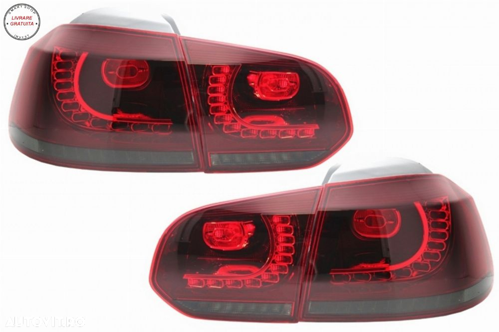 Grila Centrala VW Golf 6 VI (2008-2012) Golf 7 U Design cu Red Strip GTI LED dinam- livrare gratuita - 7