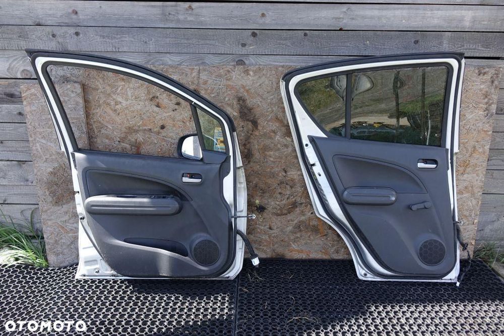 DRZWI LEWE PRZÓD TYŁ 2SZT OPEL AGILA B II MALOWANE 1213ZAA - 7