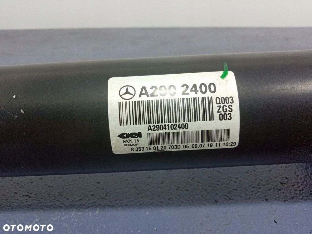 MERCEDES AMG GT 4 DOOR W290 X290 WAŁ NAPĘDOWY TYLNY A2904102400 - 2