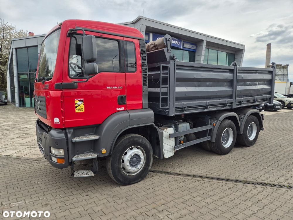 MAN TGA 26.310 6X4 / WYWROTKA / 3 STRONY / MOCNY KIPER / NOWE SPRZĘGŁO / BEZWYPADKOWY / SILNIK D20 / NAJLEPSZA JEDNOSTKA NAPĘDOWA / SERWISOWANY - 15