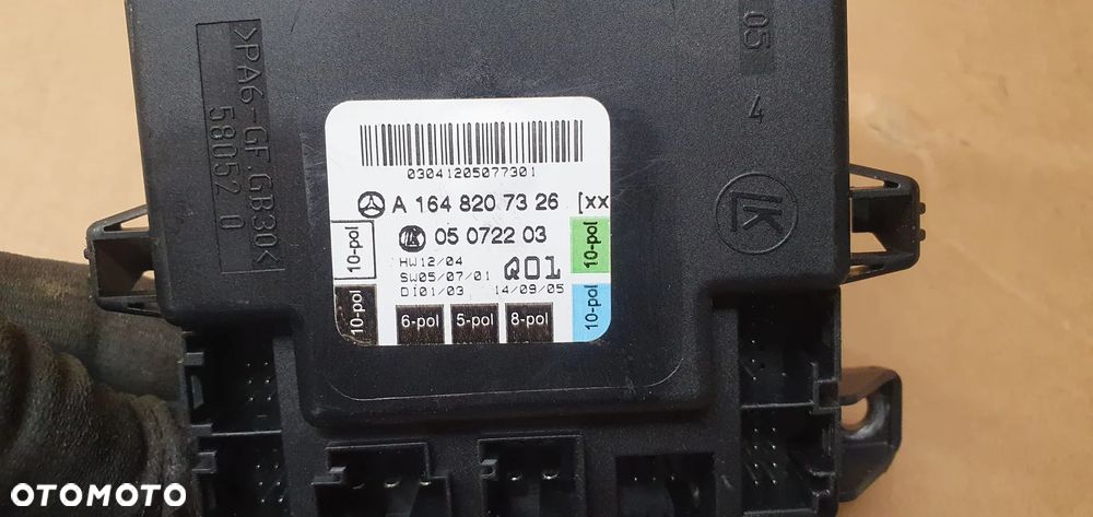 Moduł sterownik drzwi lewy przód Mercedes ML W164 A1648207326 - 5