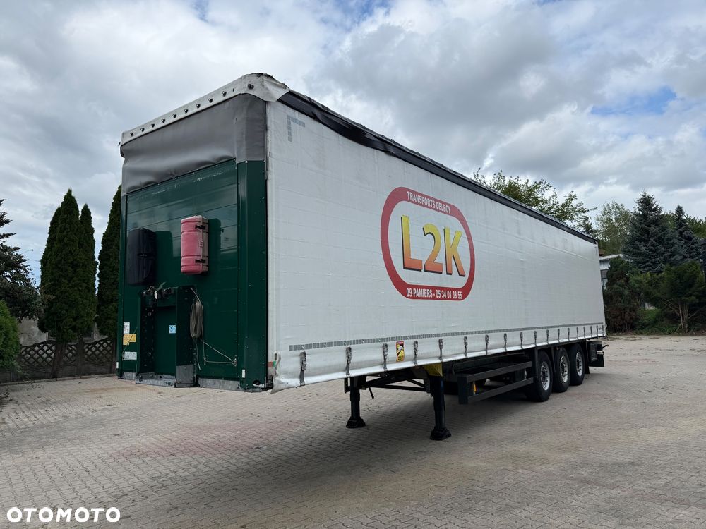 Schmitz Cargobull Firanka* Standart MULDA* SAF* OŚ PODNOSZONA* RAMA JAK NOWA* MAŁY PRZEBIEG 445TYS KM* KOSZ NA 2 KOŁA* Z Francji - 1