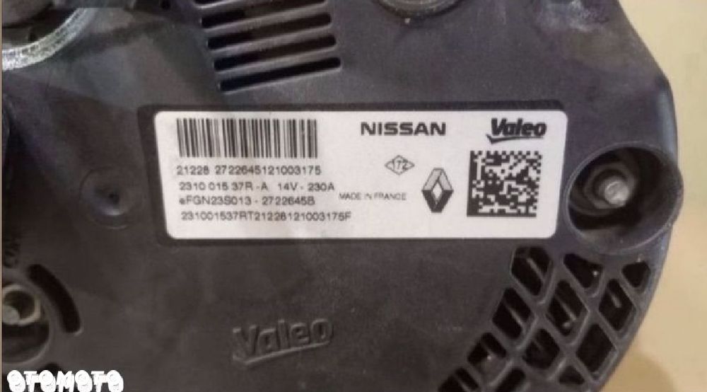 231001537R alternator 2.0 dci Renault koleos II 2 lift - 5