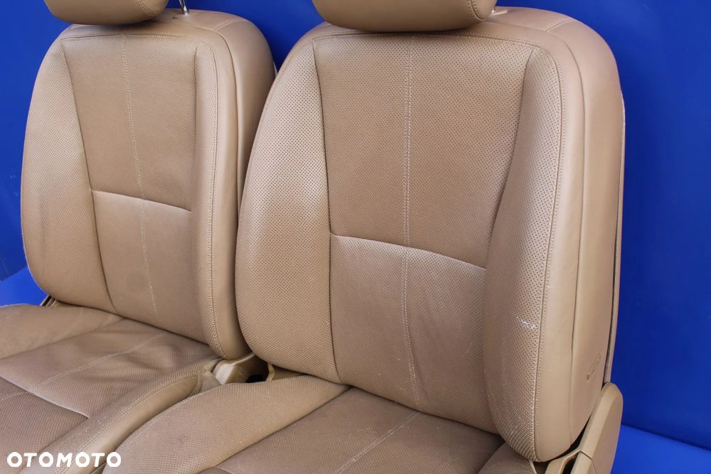 Fotele dynamiczne wentylowane masaże brąz OE Mercedes W221 - 15