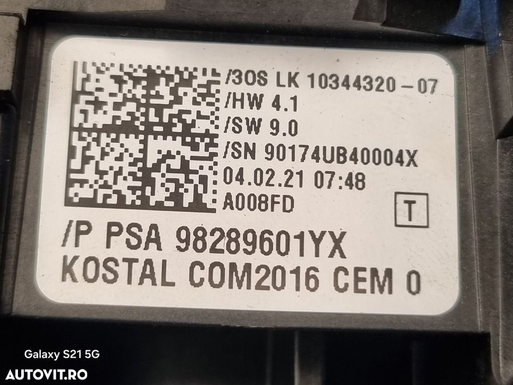 Spirala volan Opel Crossland Facelift 2020 - 2025 (1359) 98289601yx - 4