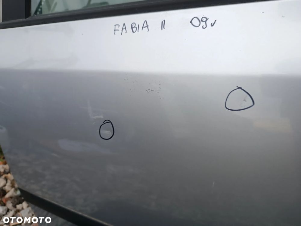 DRZWI LEWE TYLNE LEWY TYŁ SKODA FABIA II - 4