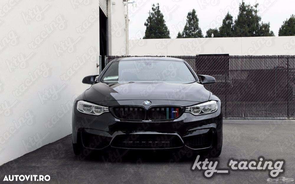 GRILE BMW SERIA 3 F30 F31 M3 LOOK Negru Mat Lucios simple duble  CALITATE PREMIUM ⭐️⭐️⭐️⭐️⭐️ - 3