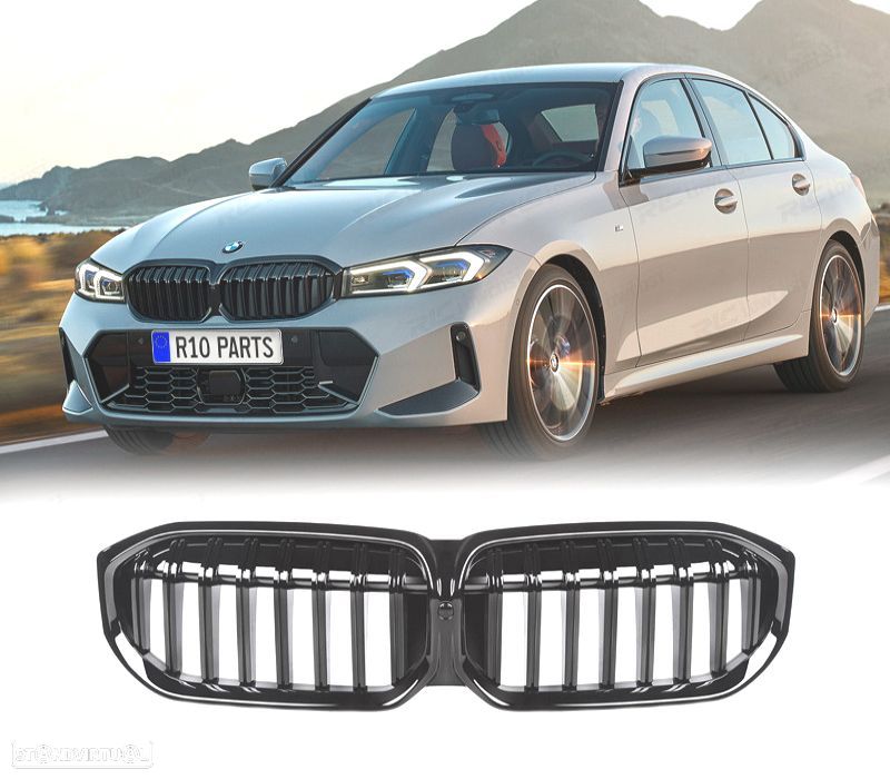 GRELHAS BMW G20 G21 22- PRETO BRILHANTE - 1