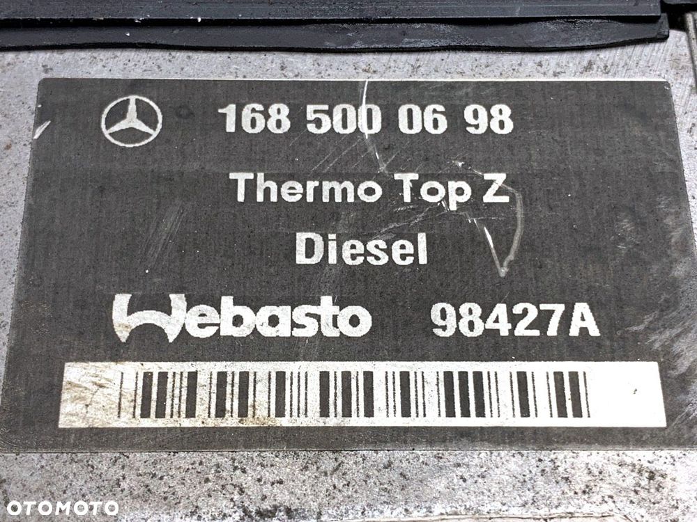 WEBASTO - 229.00 PLN - MERCEDES-BENZ KLASA A (W168) 1997 - 2005 A 170 CDI (168.008) 66 kW [90 KM] - 6