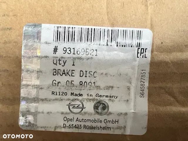 OPEL ASTRA III H NOWE GM Tarcze klocki hamulcowe przednie przód 280mm 4 śruby - 5