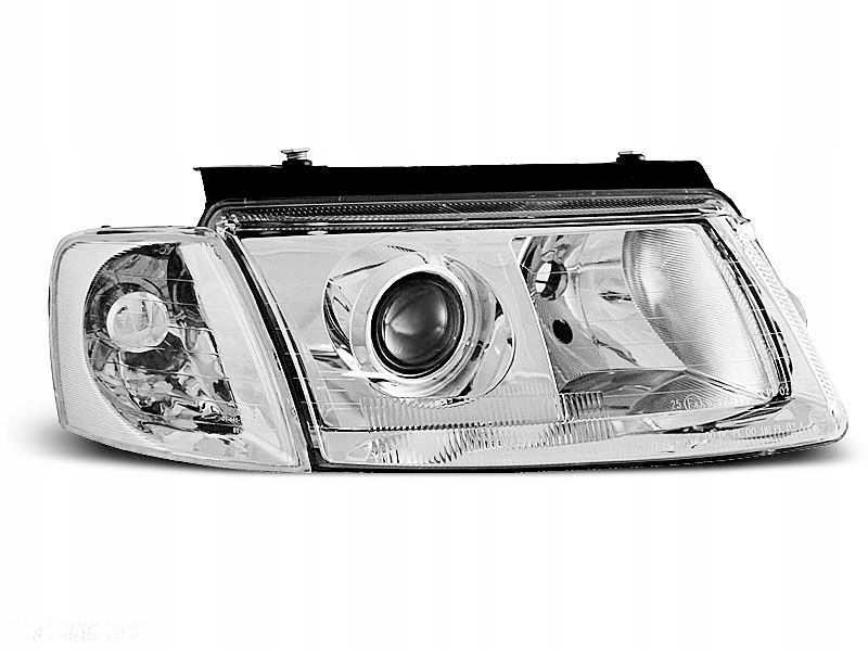LAMPY REFLEKTORY VW PASSAT B5/3B 96-00 SOCZEWKI CHROM DEPO R/LHD - 1