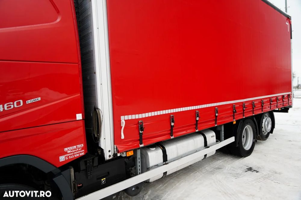Volvo FH 460 / 7.45 M CORTINĂ / SOLO / I-SAVE / I-PARK COOL / PUNTE RIDICABILĂ ȘI DIRECȚIE / - 10
