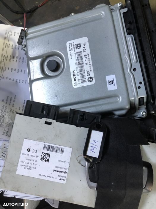 Ecu DDE calculator motor cas4 cheie kit bmw F01 740d n57s 8516754 F02 - 1