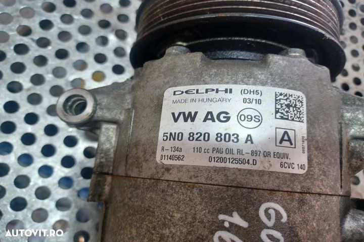 Compresor AC 1.6 CAY 5N0820803A 1.6 CAY 5N0820803A Volkswagen VW Golf - 6