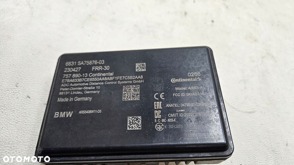 radar acc sensor bmw u06 u11 g70 g05 g06 g07 lci 5a75876-03 - 5