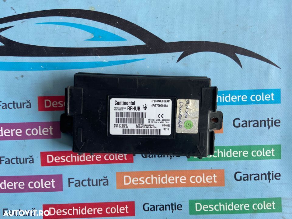 Modul calculator Maserati Ghibli Quattroporte 2017 cod 68185802Ac - 1