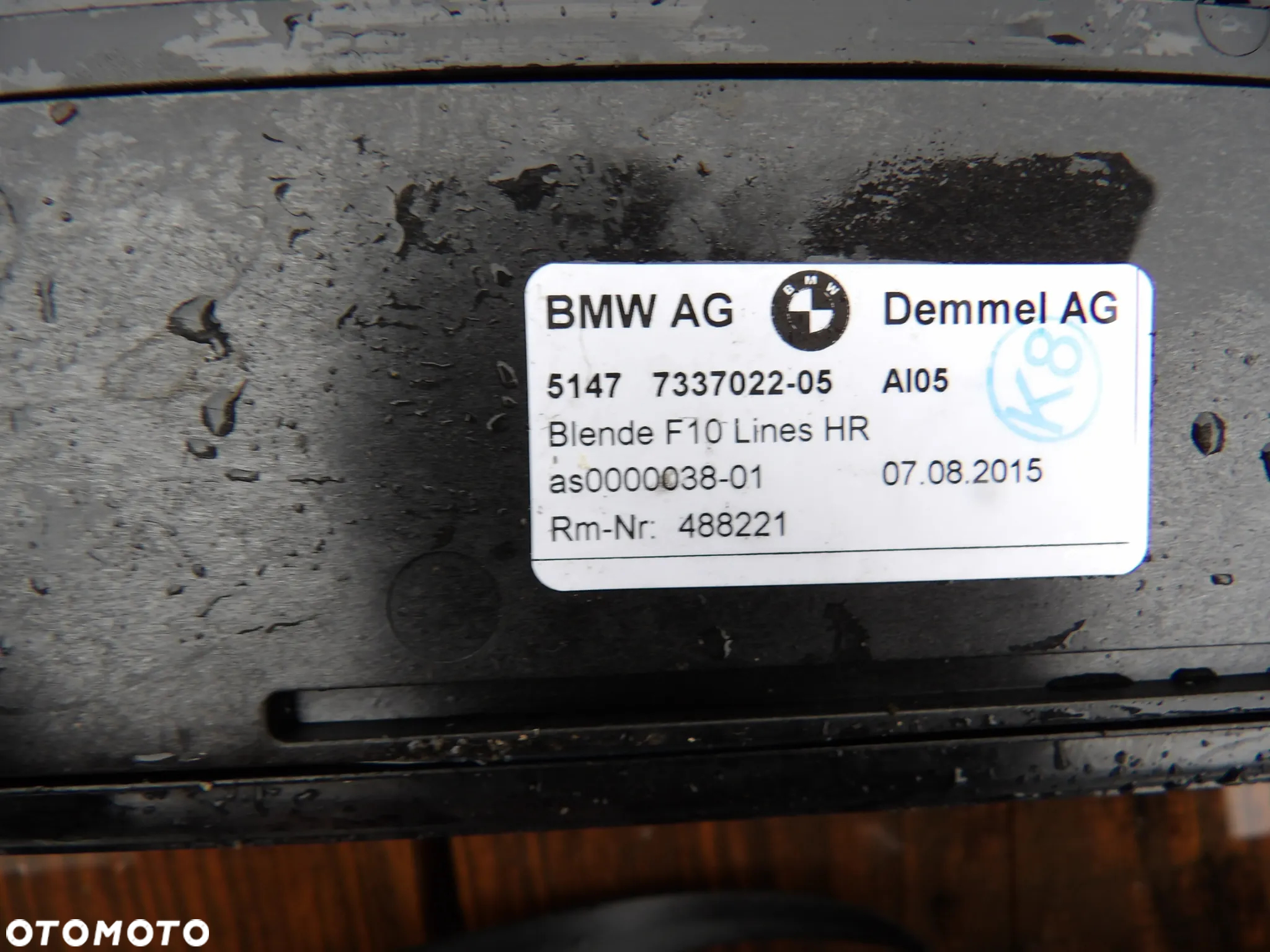BMW - F10 - LISTWY PODŚWIETLANE - KOMPLET - 7337021 , 7337022 , 7337017 , 7337018 - 3