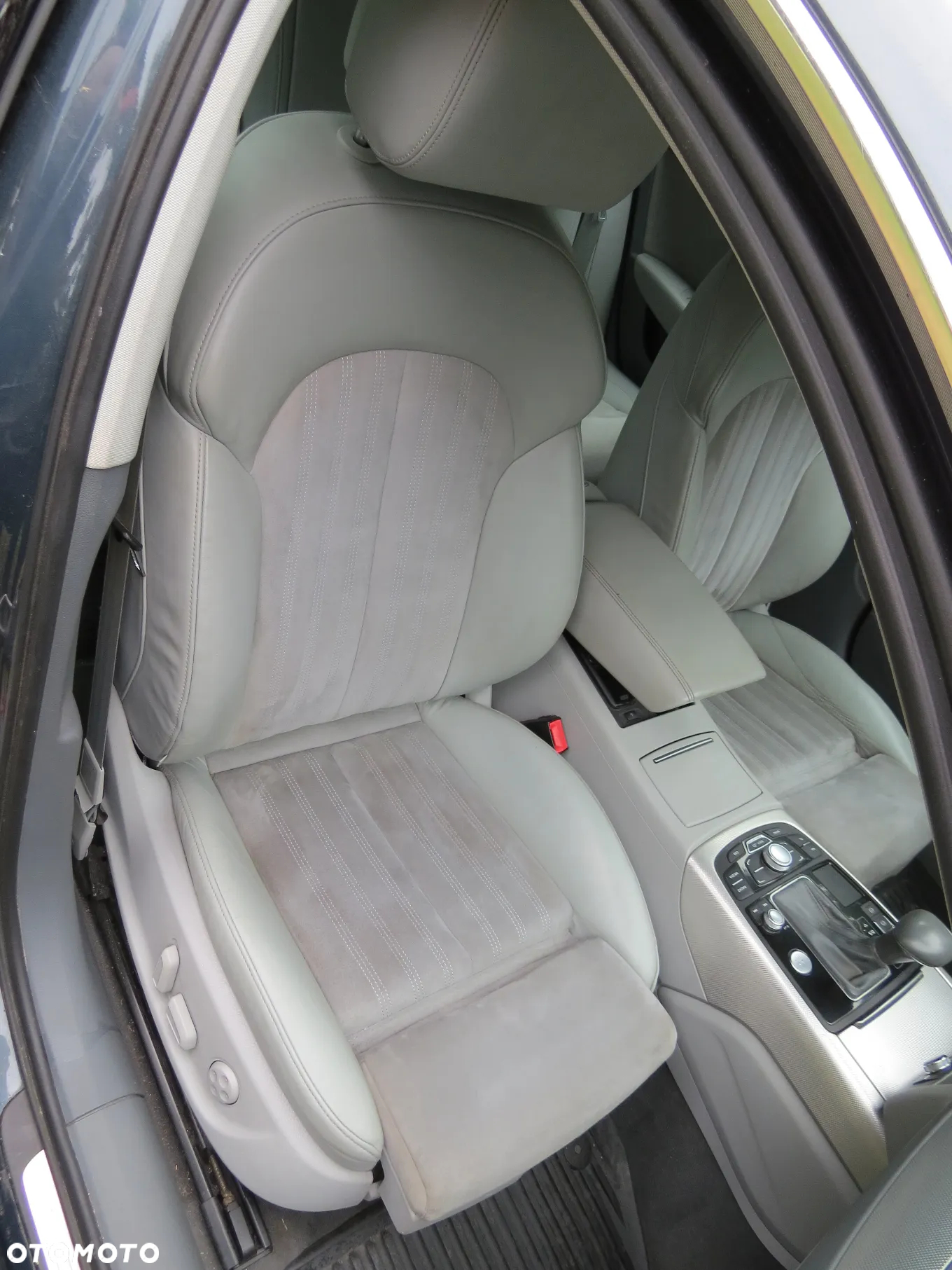 FOTELE SIEDZENIA ALCANTARA GRZANE KOMPLET EUROPA SEDAN AUDI A6 C7 - 5