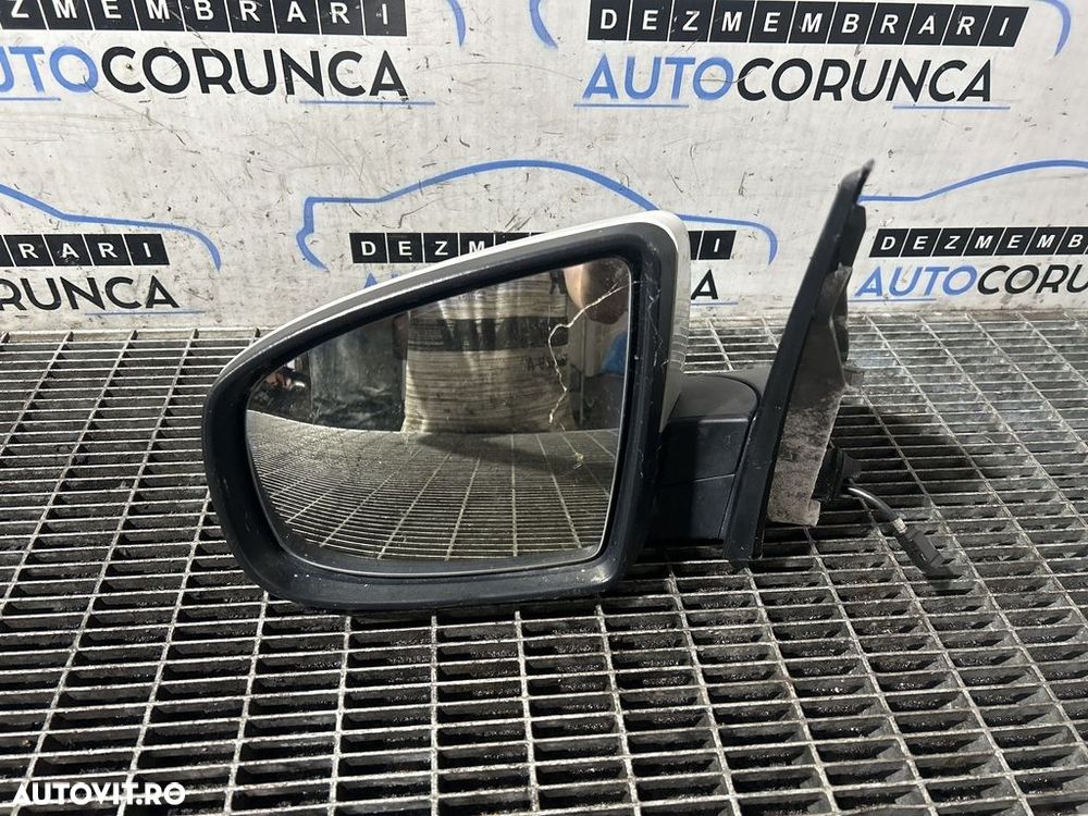 Oglinda stanga BMW X5 E70 Facelift 2010 - 2013 4 Usi ALB (1283) Rabatabile Rabatabil - 2