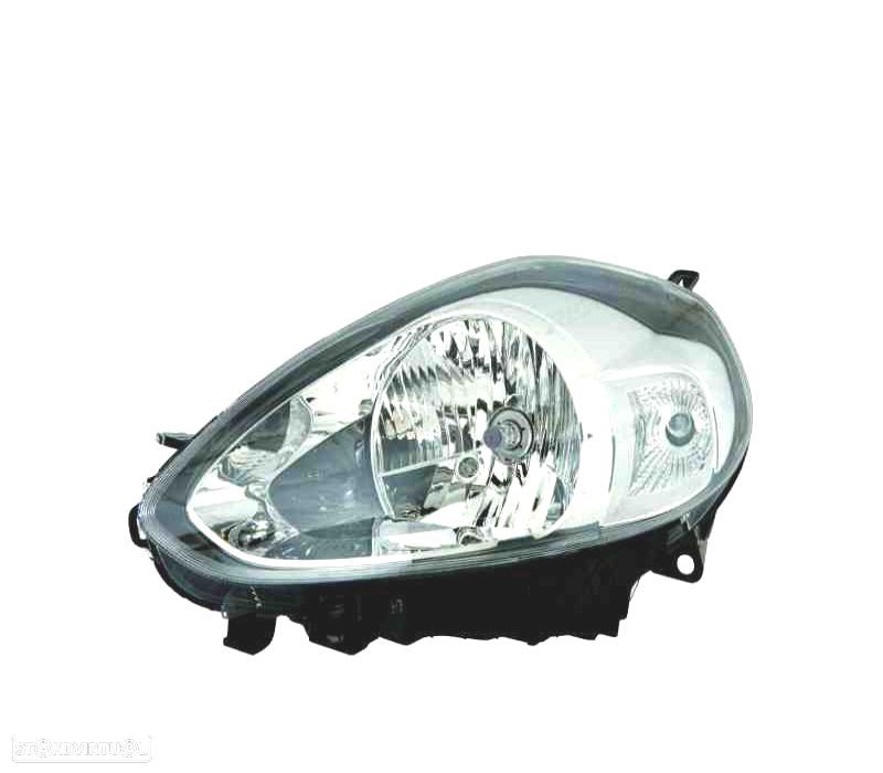 FAROL ESQ OPTICAS FIAT PUNTO EVO 09- FUNDO CROMADO - 1