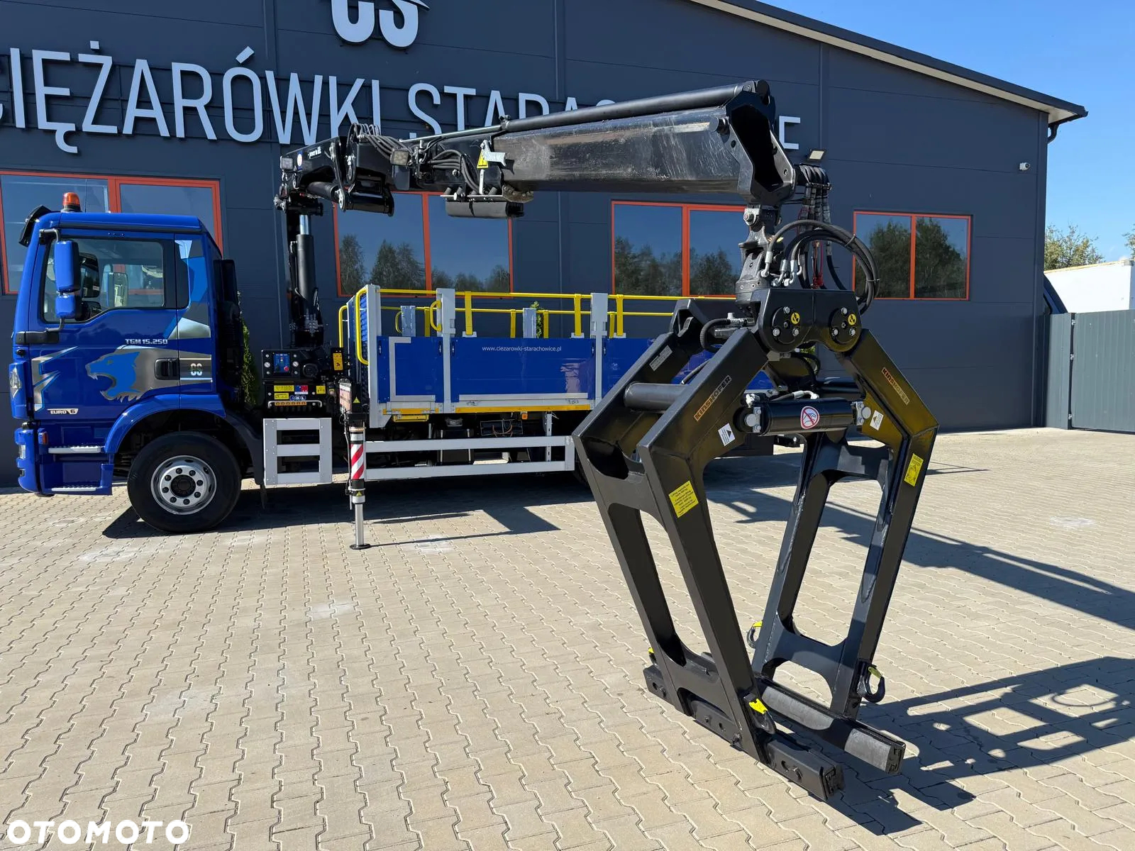 MAN TGM 15.250 skrzynia z żurawiem // E6 // HMF 1420 K1 HDS dzwig kran crane budowlanka - 5