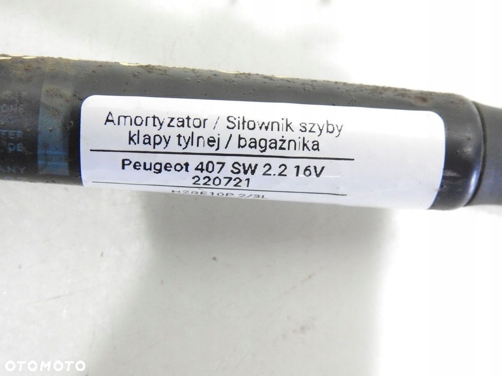 SIŁOWNIKI TELESKOPY SZYBY KLAPY TYŁ PEUGEOT 407 SW - 6