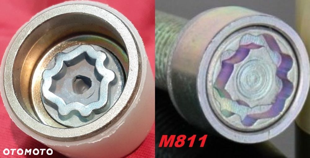 Nasadka zabezpieczająca Nakładka Adapter Złodziejka Do Śrub Audi (koniczynka) - 11