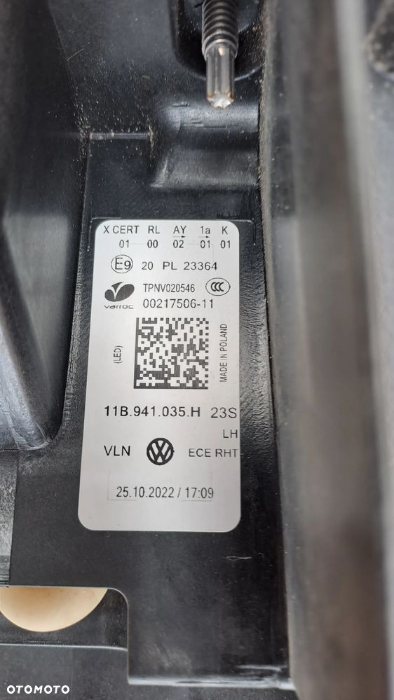 VW ID4 FULL LED IQ LIGHT 20- LEWA LAMPA PRZEDNIA PRZÓD 11B941035H ŁADNA - 6