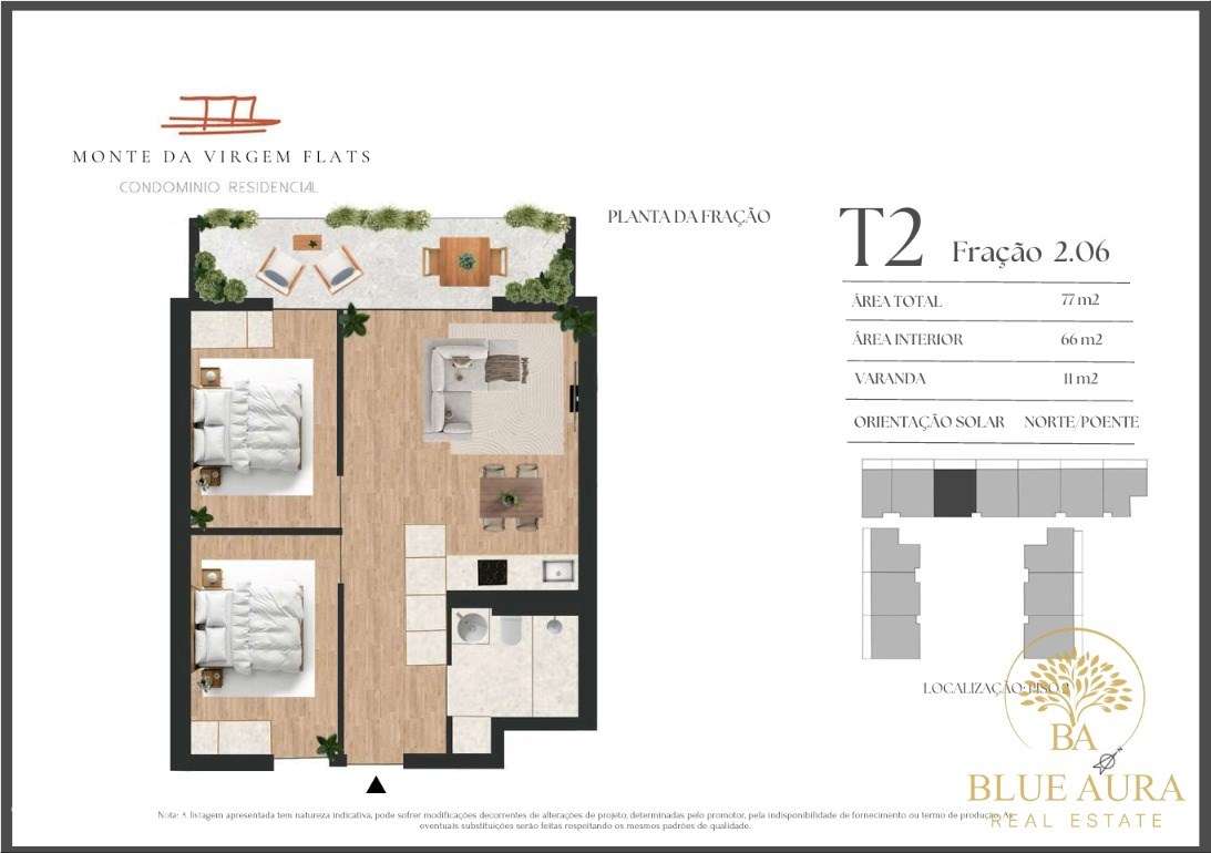 Apartamento T2 em Vila Nova de Gaia com Varanda - Grande imagem: 2/7