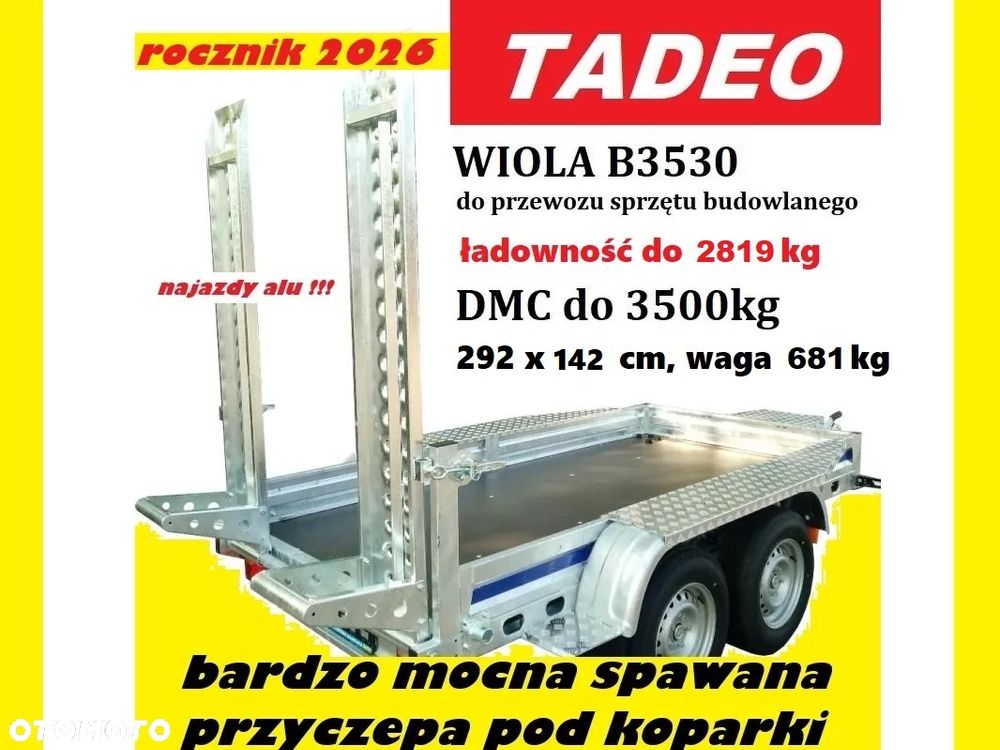 Wiola B3530 292x152 3500kg pod koparkę - 1