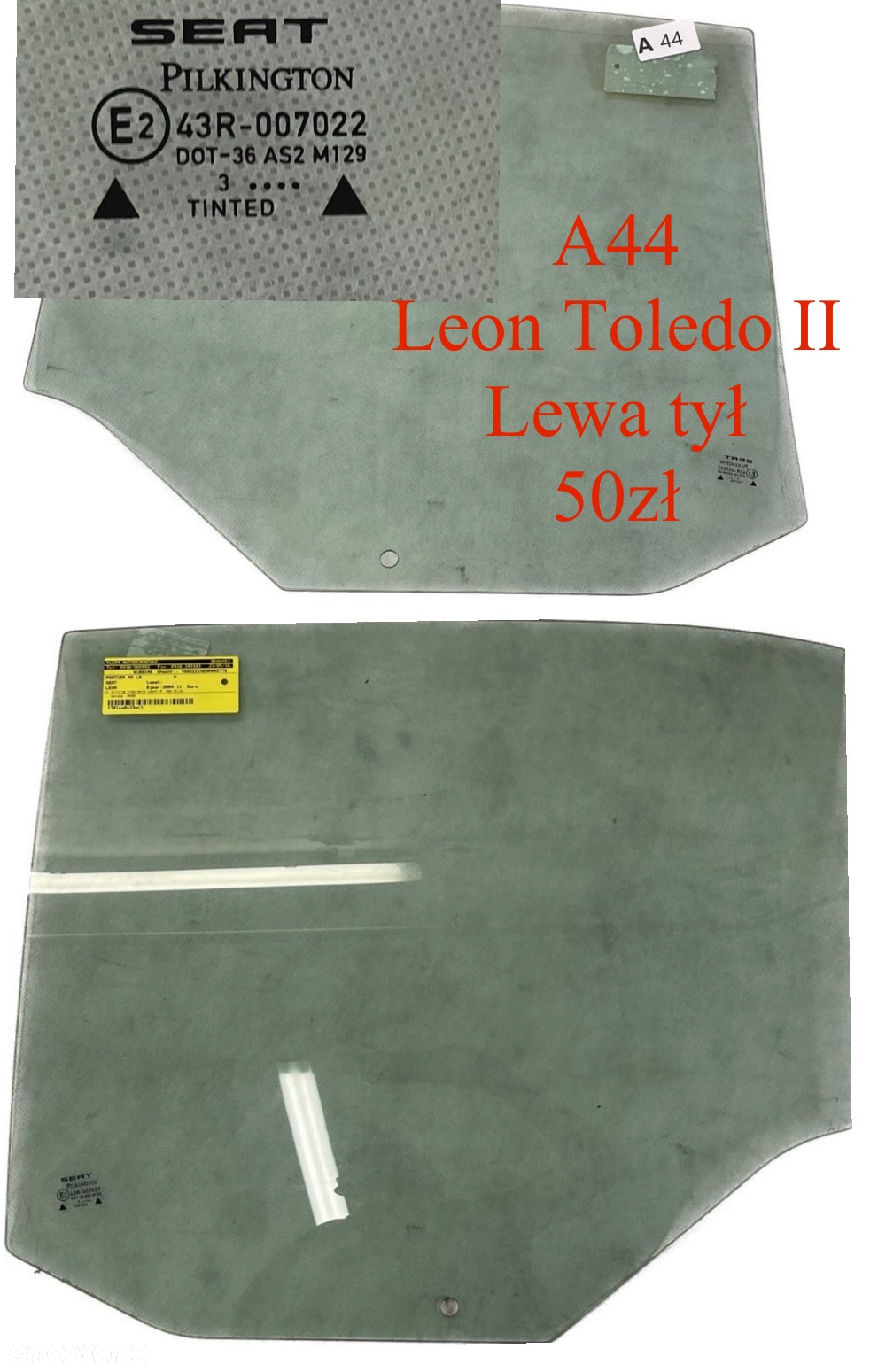 Szyba prawa lewa przód tył tylna SEAT IBIZA || 3 drzwi 96-01r SEAT LEON I Toledo II 99-06r Fiat Panda II 03-12r Peugeot 407 04-11r Suzuki Alto V 98-04r Partner Berlingo 96-10r VOLVO S40 95-04r VW BORA GOLF IV KOMBI 97-04r BMW 3 E46 Lift 1998-2007r - 3