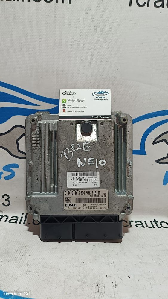 CENTRALINA ECU MOTOR AUDI A4 B7 8EC 2.0 TDI 16V 140CV BRE 03G906016JD 03G906016 0281012654 - 4
