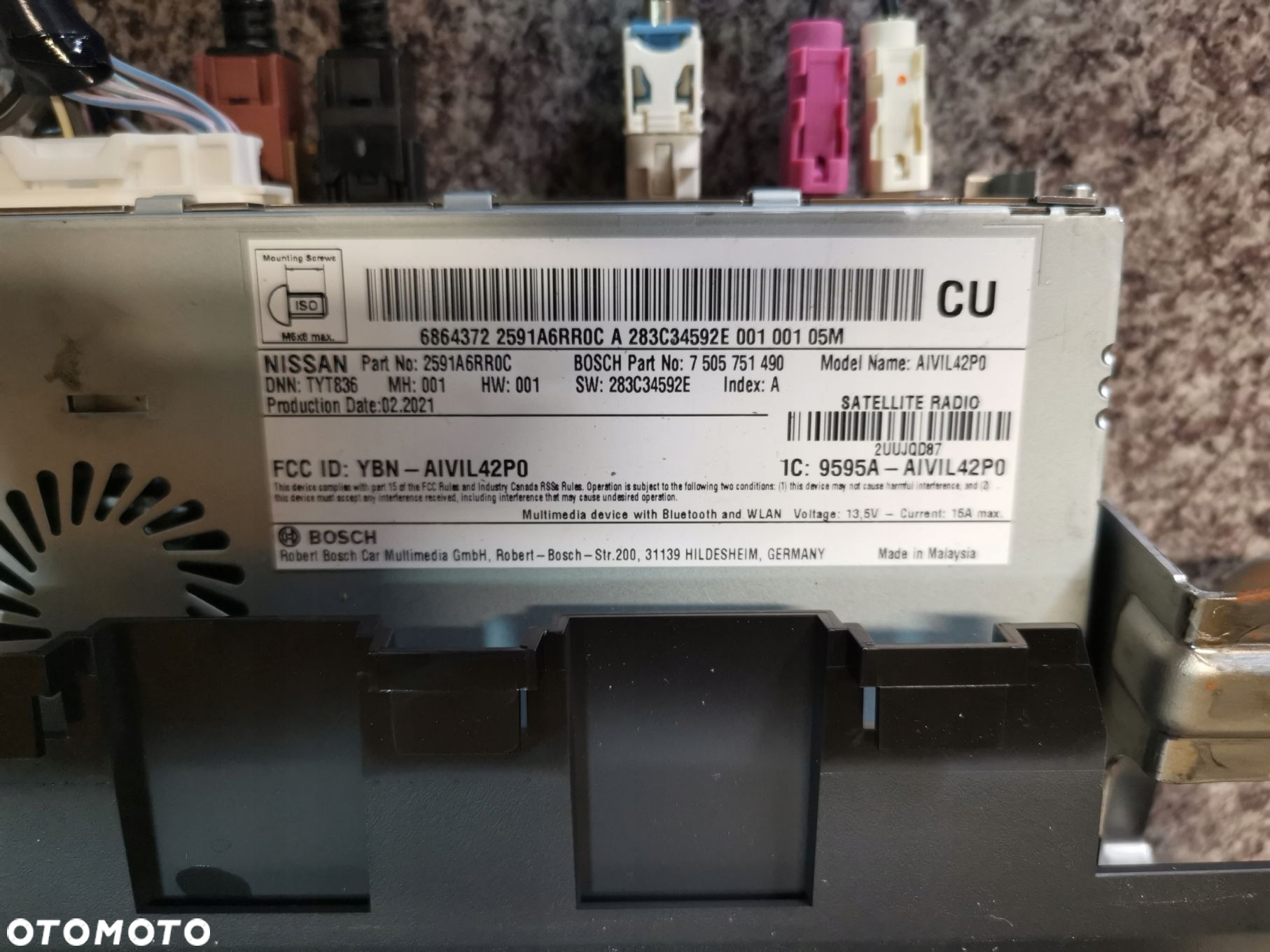 NISSAN ROGUE X-TRAIL T33 RADIO EKRAN WYSWIETLACZ 2591A6RR0C - 7