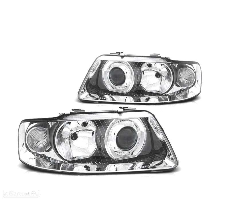 FAROIS AUDI A3 8L 00-03 CROMADOS - 1