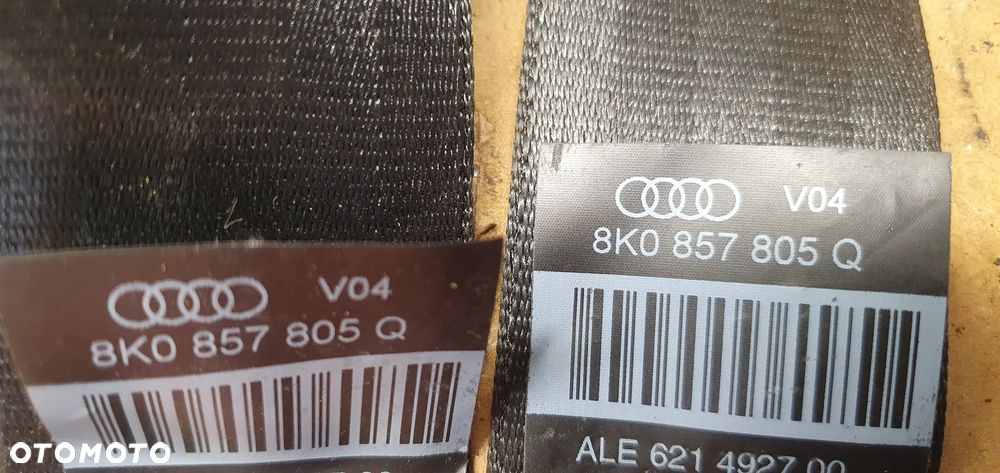 Pas bezpieczeństwa prawy lewy tył tylny Audi A4 B8 A5 8K0857805Q - 6