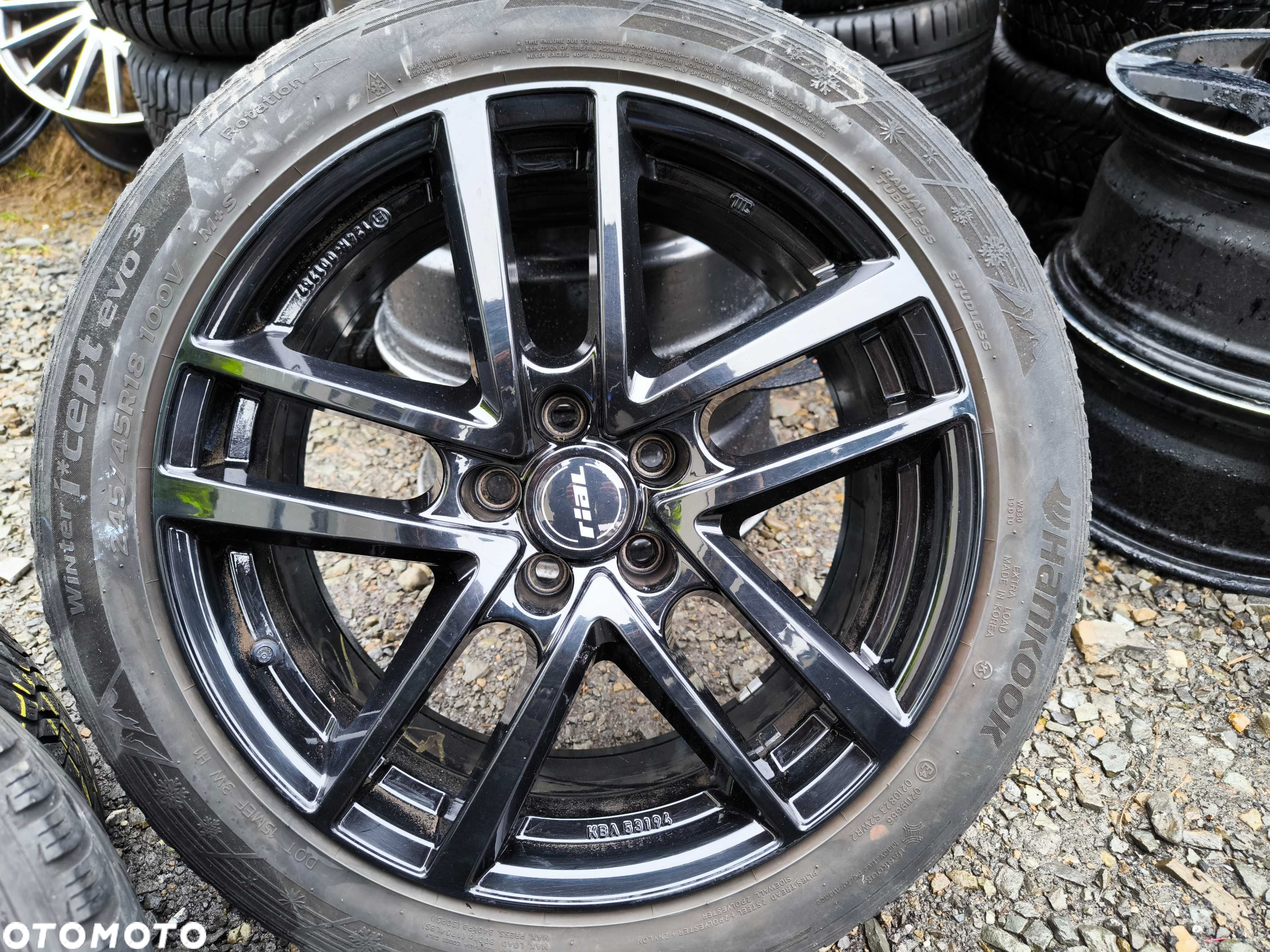 Koła VW Audi Seat Skoda Mercedes BMW 18 cali 5x112 ET30 Opony 245/45 - 3