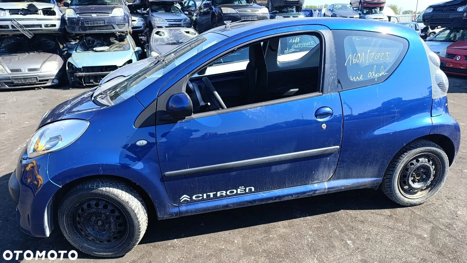 34972 citroen c1 1.0 CFB 1KR na częśći lakier KNR - 9