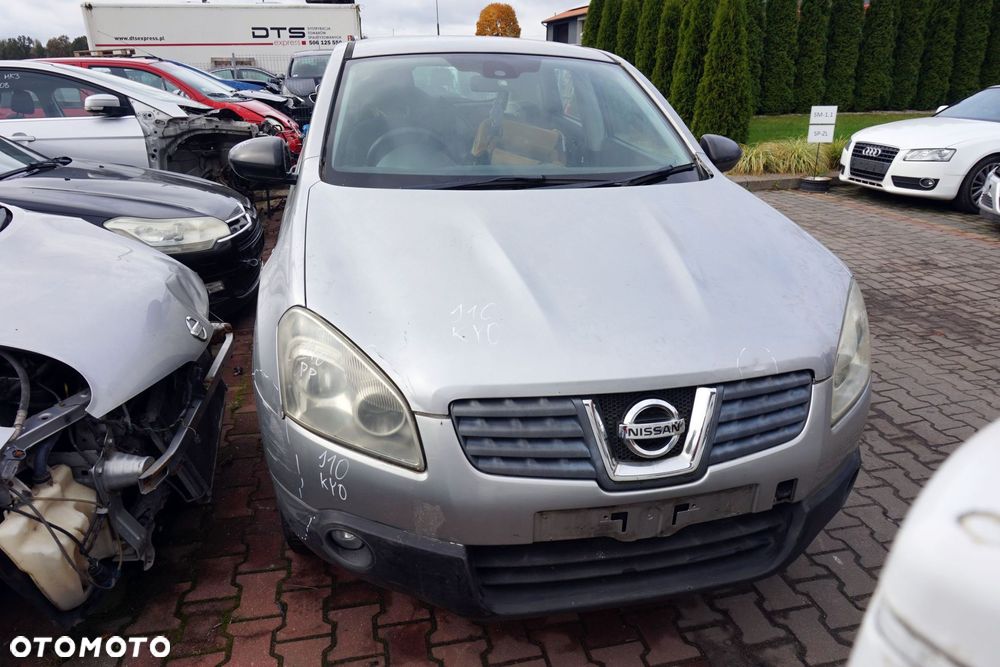 MASKA ZDERZAK BŁOTNIKI LAMPY QASHQAI I J10 LIFT KY0  NISSAN 2009-2013 SREBRNY PRZÓD KOMPLETNY - 1