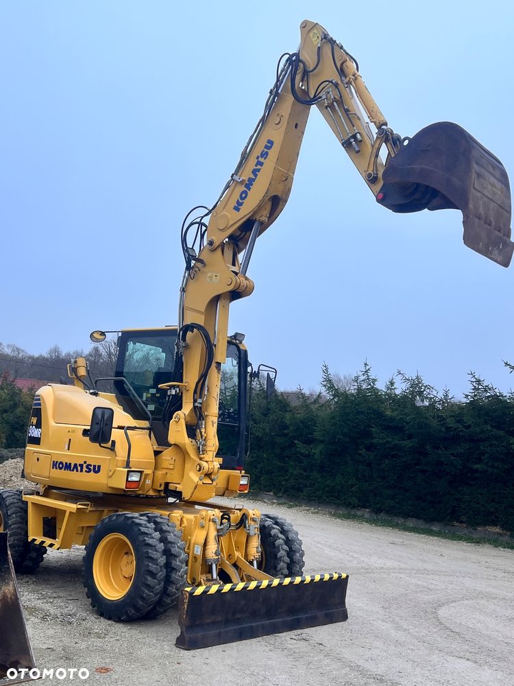 Komatsu Koparka kołowa KOMATU PW98MR-8 10ton 4x4x4 ośki skrętne Ramię 3x łamane BEZ DPF i ADBLUE 4 cyl dodatkowe wyjścia hydr Pług Podpory  2012 szybka zwinna Prosto z importu 1 właściciel Cat TEREX Liebherr Wacker Pw 98 Mr 8 11 - 12
