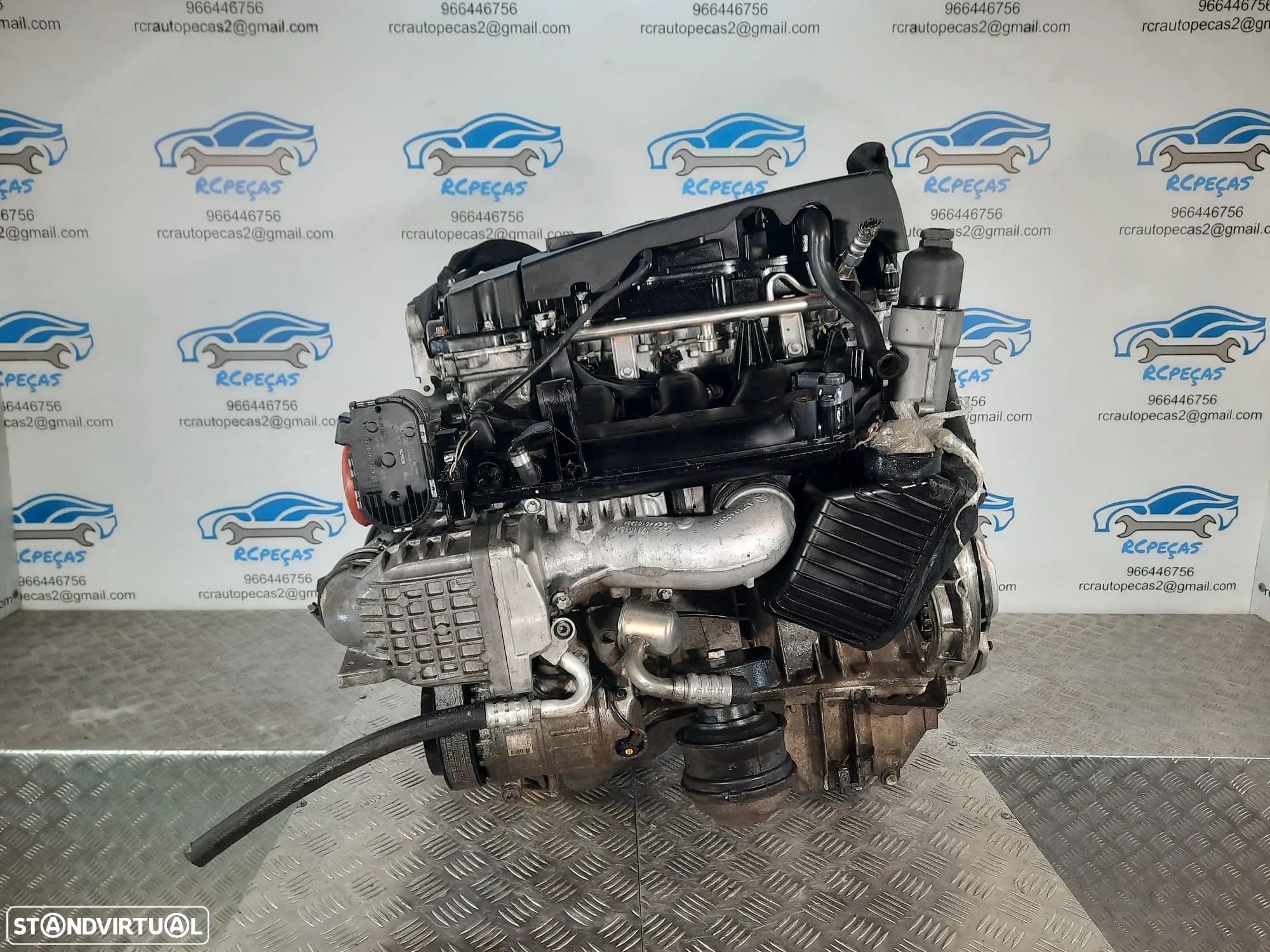 MOTOR COMPLETO 160 16V 130CV M271911 271911 KOMPRESSOR MERCEDES BENZ CLC CL203 W203 MOTOR ARRANQUE BIMASSA ALTERNADOR COMPRESSOR AR CONDICIONADO BOMBA DIRECAO DIREÇÃO TURBO INJETOR INJETORES - 1