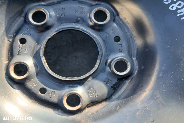 Janta tabla cu anvelopa 16 205/60 R16 7N0601027E 61/2JX16H2 ET33 205/ - 5