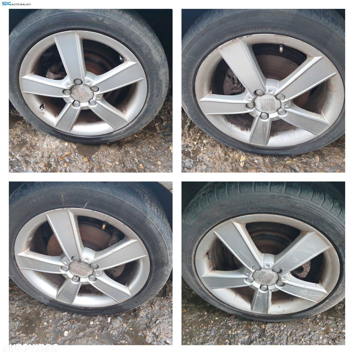 Set 4 Jante Roti Aliaj 225 45 17 R17 5x112 Volkswagen Passat B5.5 2001 - 2005 [K3351] - 1