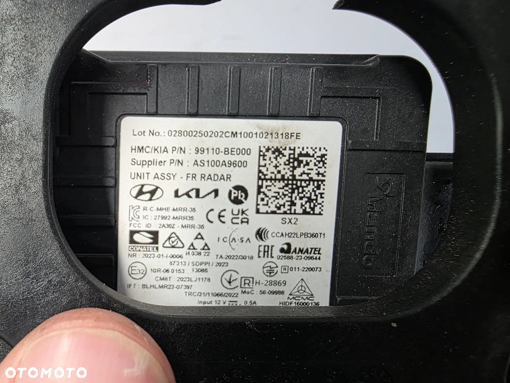 Radar sensor ACC distronic HYUNDAI Kona II 2 23-> 99110-BE000 - 6