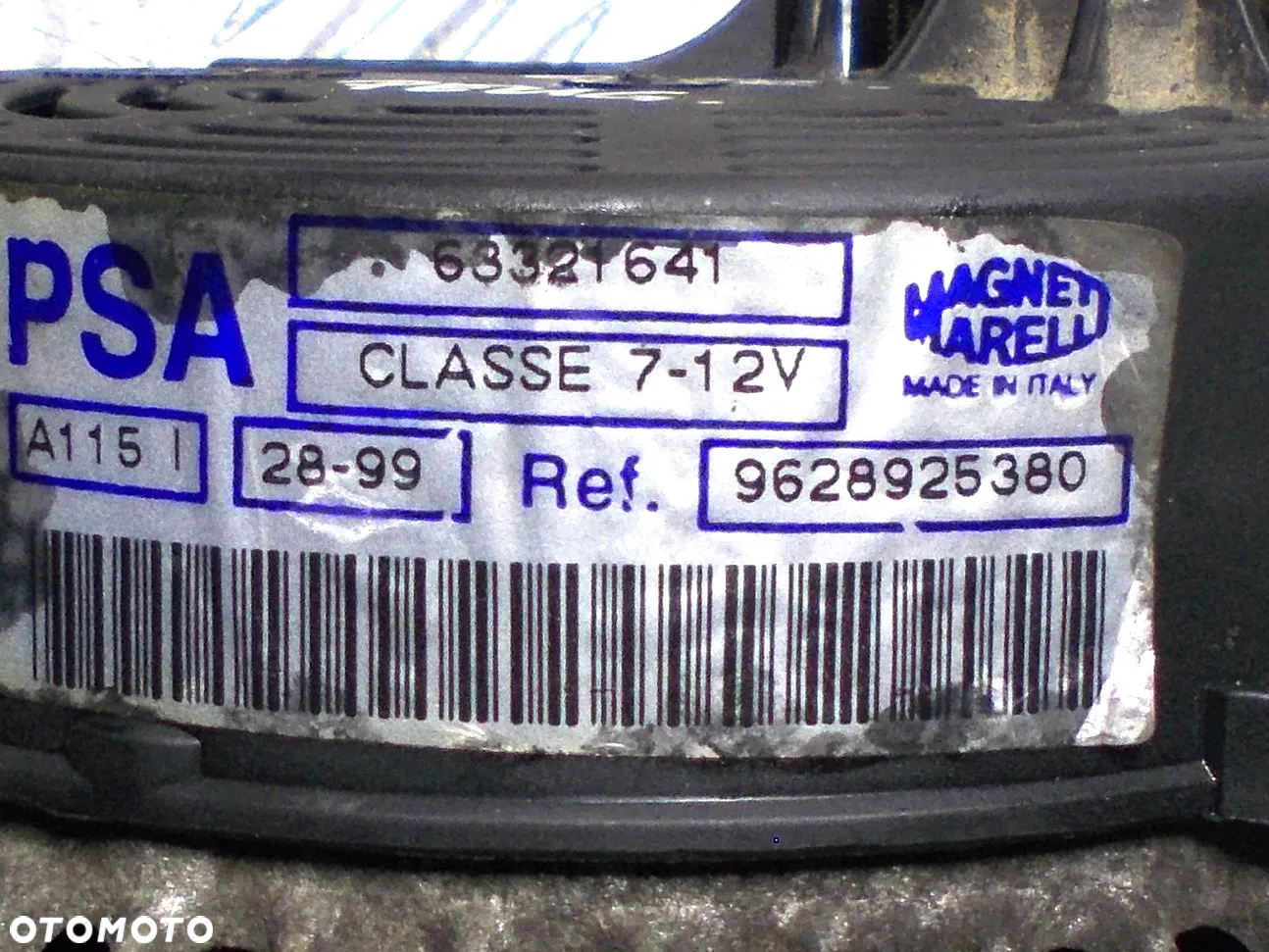 Peugeot 206 Partner Citroen Berlingo C3 I C4 C5 II alternator 1.1 1.4 1.6 2.0 16V / 1.4 1.6 2.2 HDI - 4