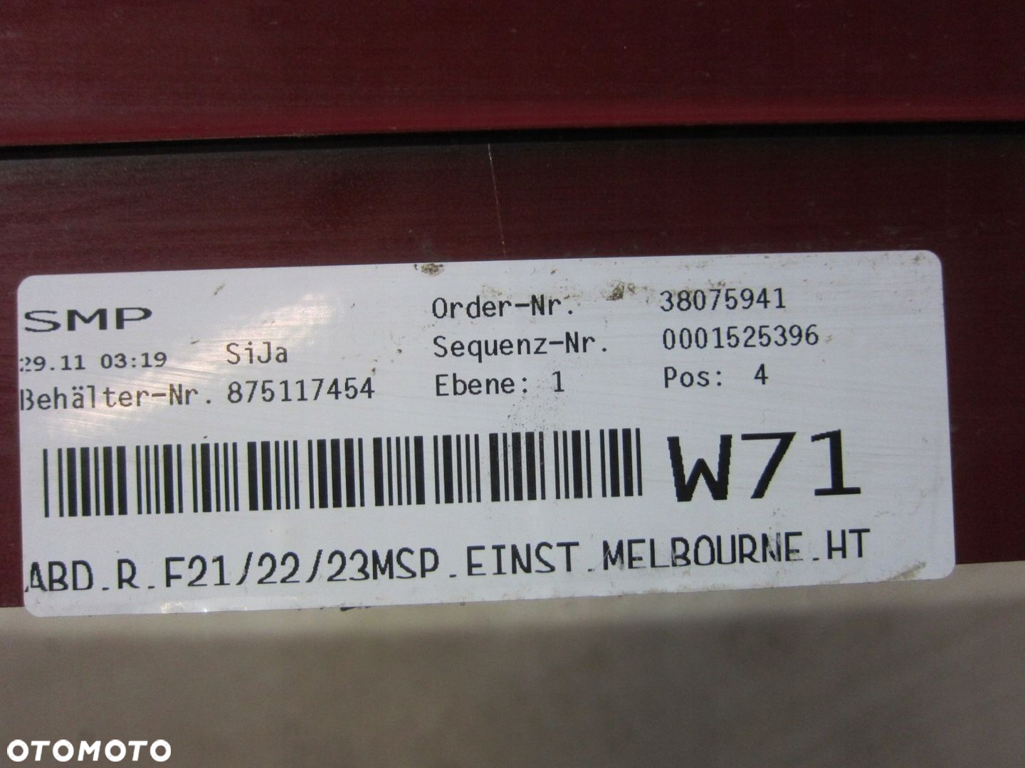 BMW F22 F23 F21 LISTWA PROGOWA PRAWA MPAKIET A75 - 8