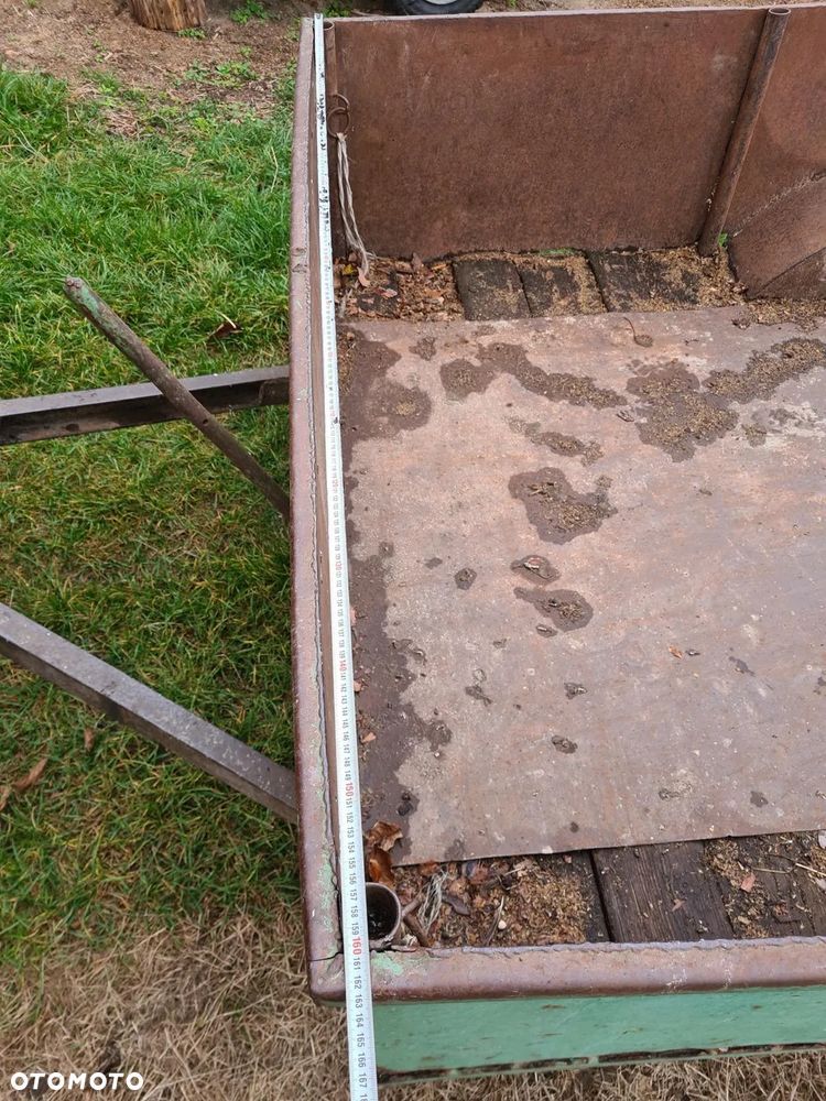 Przyczepka rolnicza dwukółka przyczepa jednoosiowa Transporter do obornika/ Taśmociąg / Podajnik Grabarka 5 gwiazd do siana Meprozet Orzys - 17